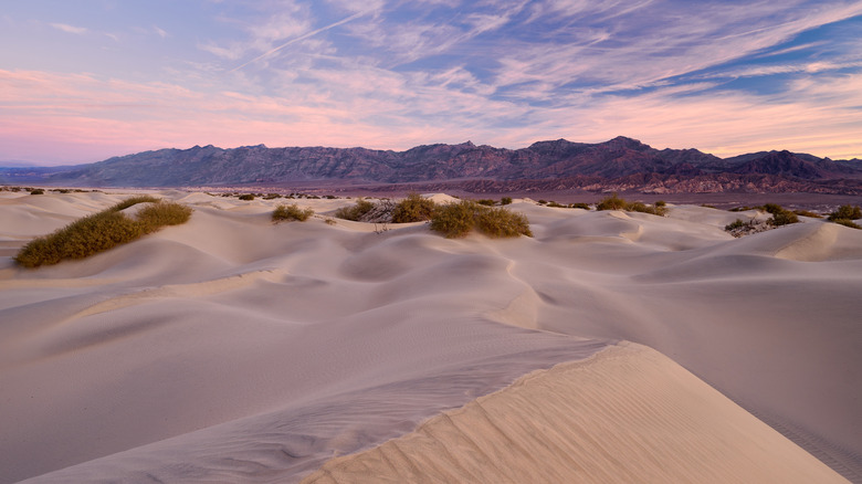 The Mesquite Flat Sand Dunes at sunrise