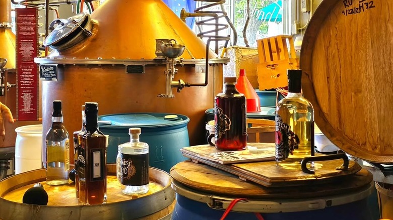 Rum bottles inside Key West First Legal Rum