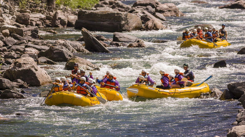 Rafting on the Gallatin River