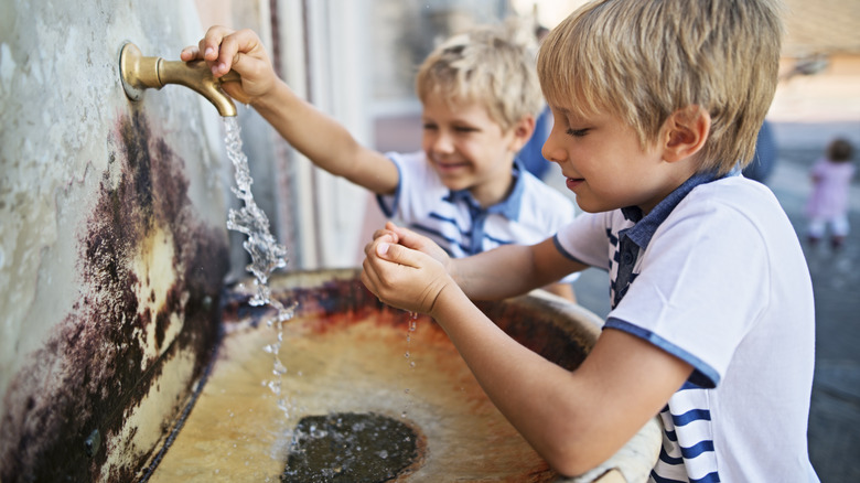 Water fountain in Rome