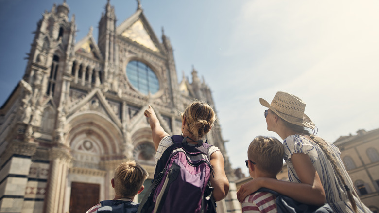 Family on a tour