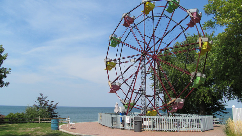 A ferris wheel in Geneva