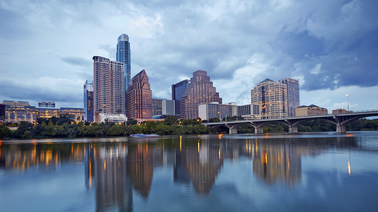 Downtown Austin sunset