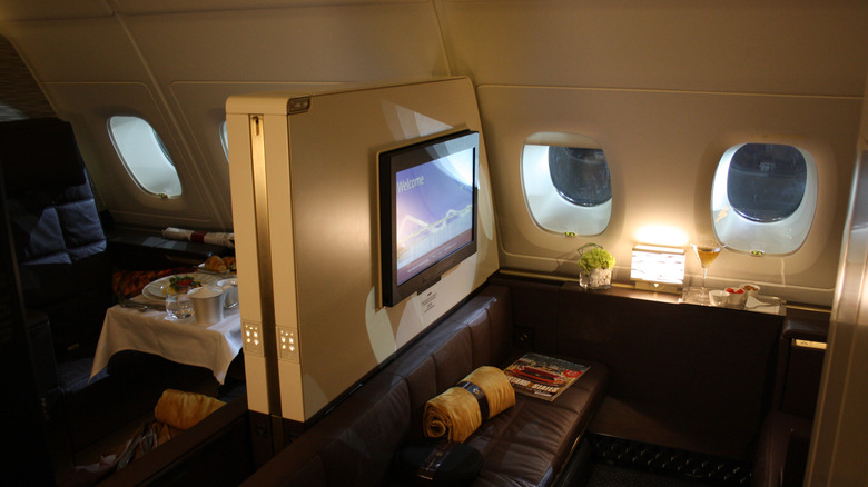 Etihad Airlines' first class cabin