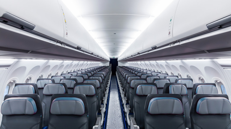 Empty economy class