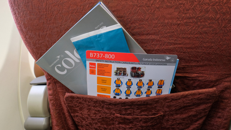 Seat pocket contents