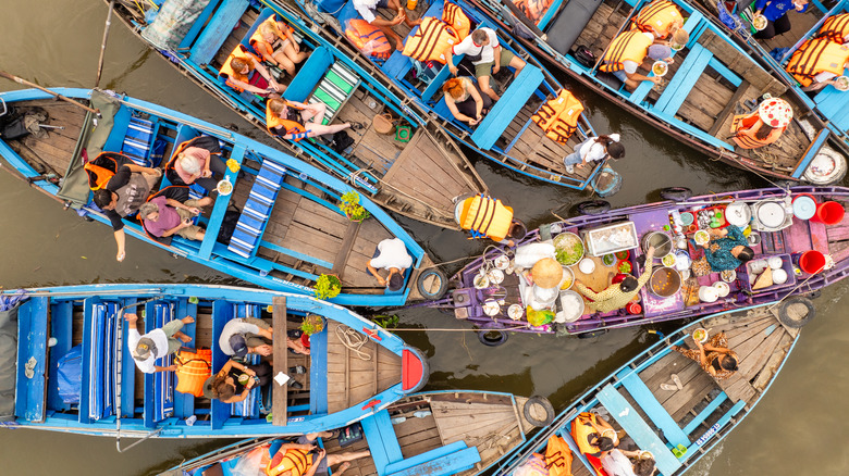 Cai Rang Floating Market in southern Vietnam