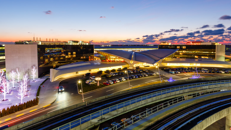 Aerial view of JFK airport