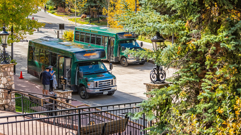 A shuttle in Beaver Creek, Colorado