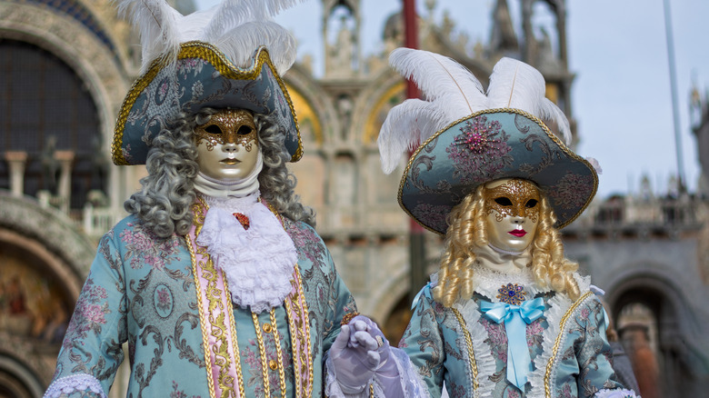 Costumes and masks for the Venice Carnival.