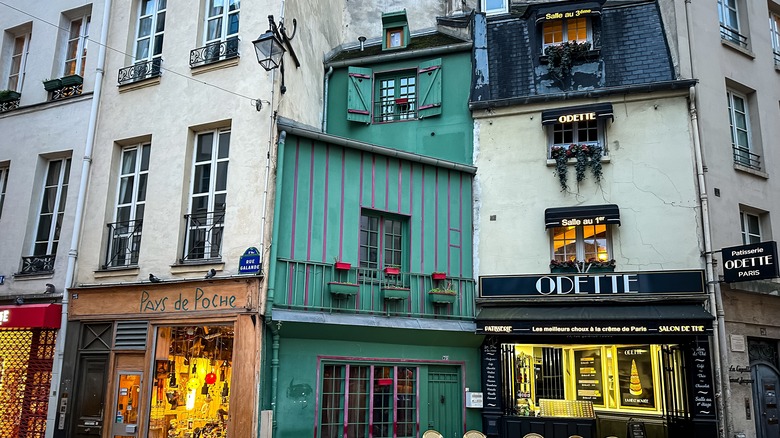 storefronts in Latin Quarter, Paris