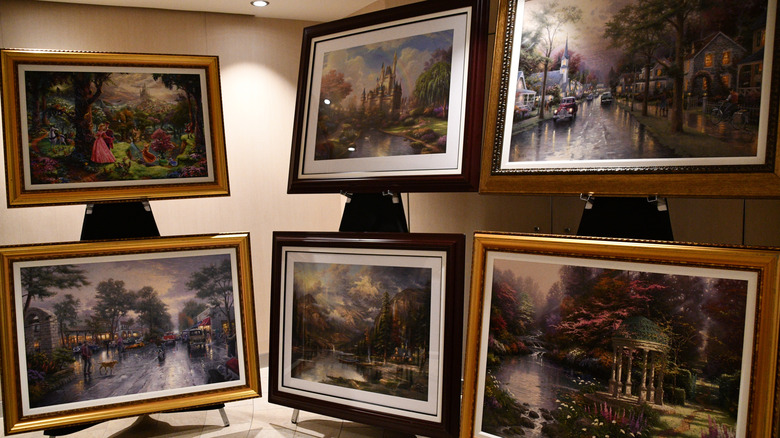 A cruise ship art show