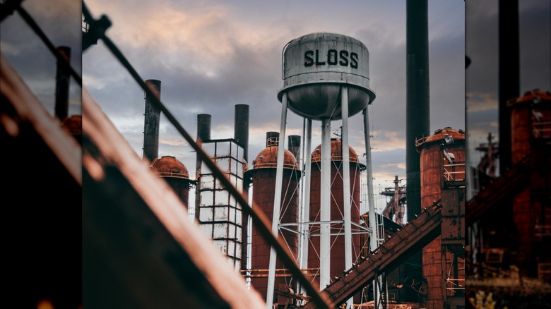 Sloss Water Tower at Sloss Furnances