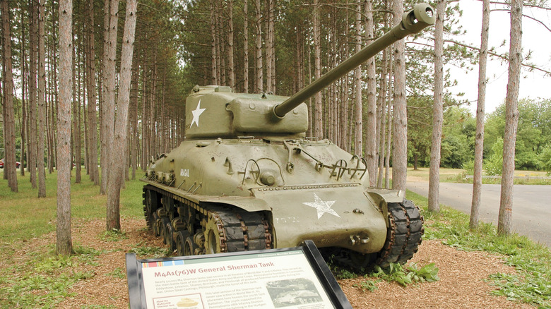 A Sherman tank at the Pennsylvania Military Museum