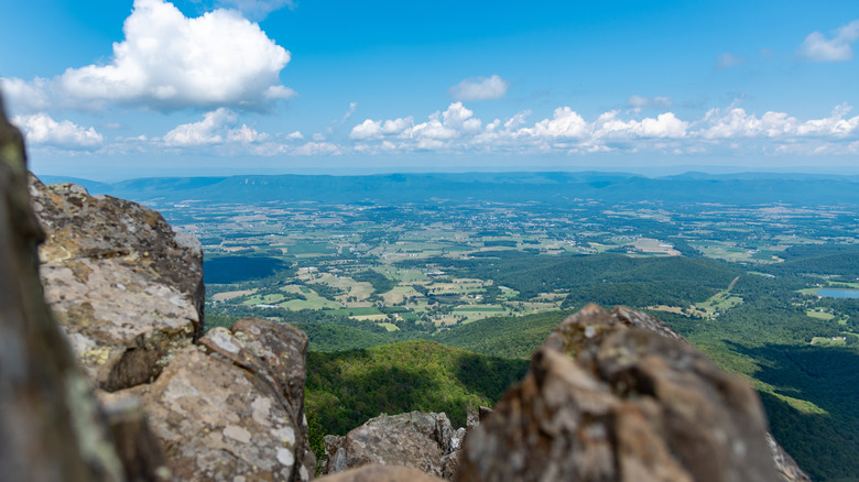 Looking west from Stony Mountain summit in Shenandoah National Park