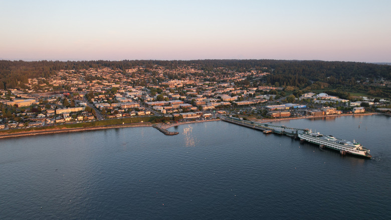 Aerial view of Edmonds, Washington