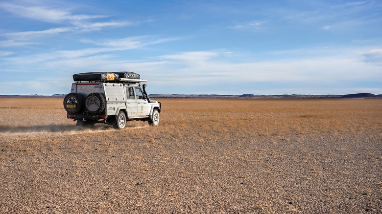 Landcruiser on South African sand
