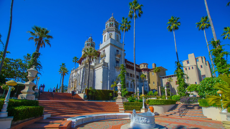The courtyard of Hearst Castle