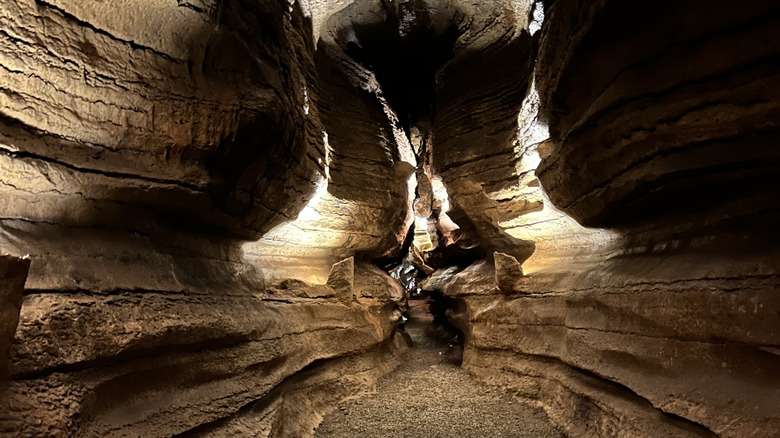 inside cave at Bluff Dwellers Cave