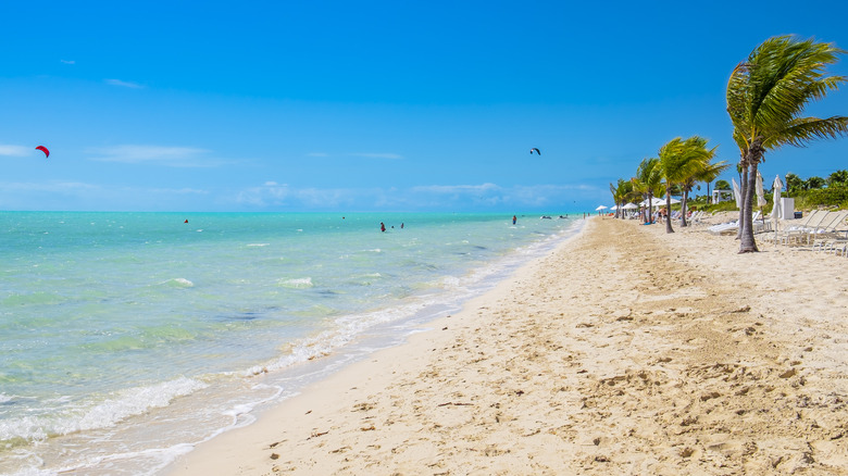 Turquoise waters by Long Bay Beach on Providenciales, Turks and Caicos