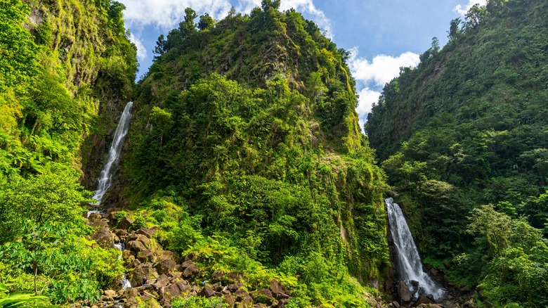 Twin falls of Trafalgar