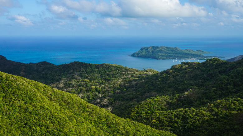 Mountain view from El Pico on Providencia