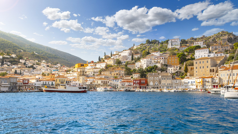 Coastline in Hydra, Greece