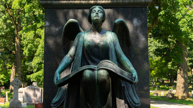 Recording Angel Sculpture in Waupun, Wisconsin