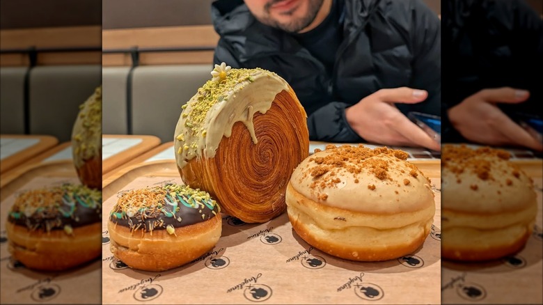 elaborate pastries from Angelina Bakery, NYC