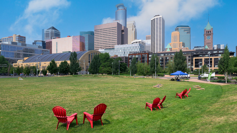 Commons Urban park in Minneapolis