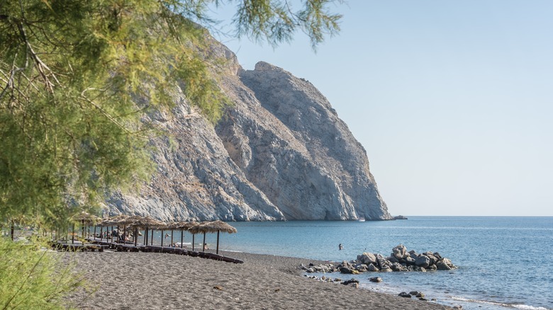 Perivolos Beach in Santorini