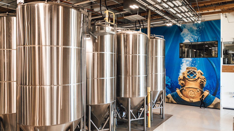 Inside the Ballast Point Brewery in Miramar, San Diego