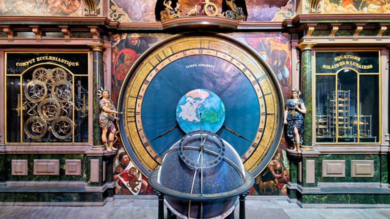 Astronomical clock in Strasbourg Cathedral, Alsace, France