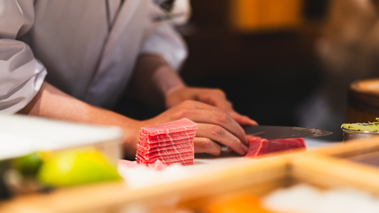 Omakase restaurant in Tokyo