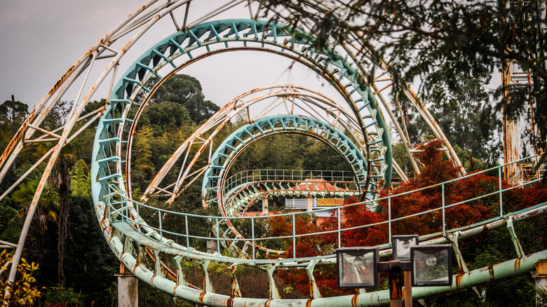 Rollercoaster at Nora Dreamland in Japan