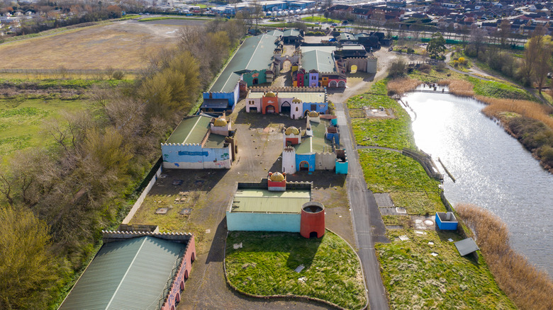 Image of the abandoned Pleasure Island theme park