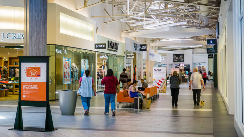 Shoppers browse the Great Mall in Milpitas, California