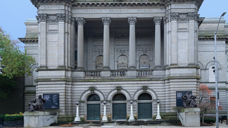 Ornate exterior of the Carnegie Museums of Art and Natural History