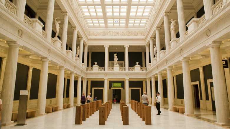 The light-filled Hall of Sculpture in the Carnegie Museum of Art