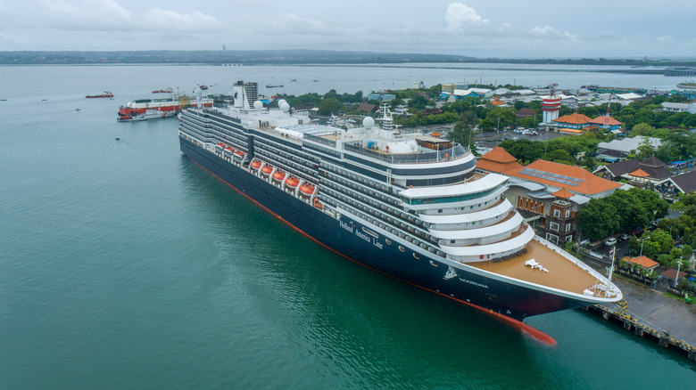 A cruise ship in Bali, Indonesia