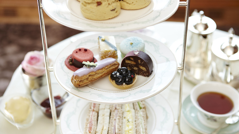 An afternoon tea spread