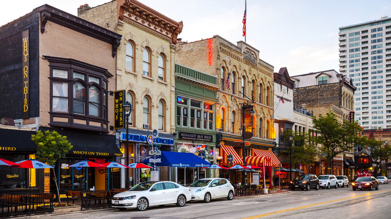 Historic Old World Street in Wisconsin