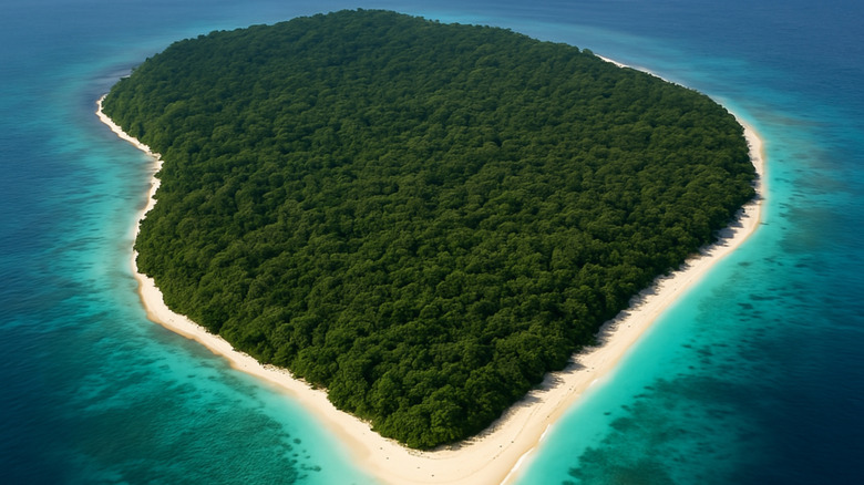 North Sentinel Island in the Bay of Bengal, home to an uncontacted tribe