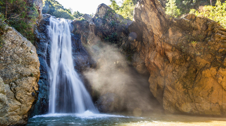Salto Baguate waterfall near Jarabacoa, Dominican Republic