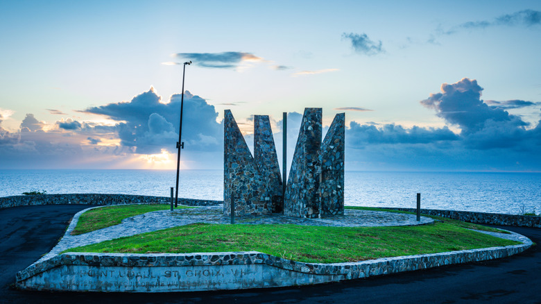 Millennium Monument at Point Udall in St. Croix, USVI