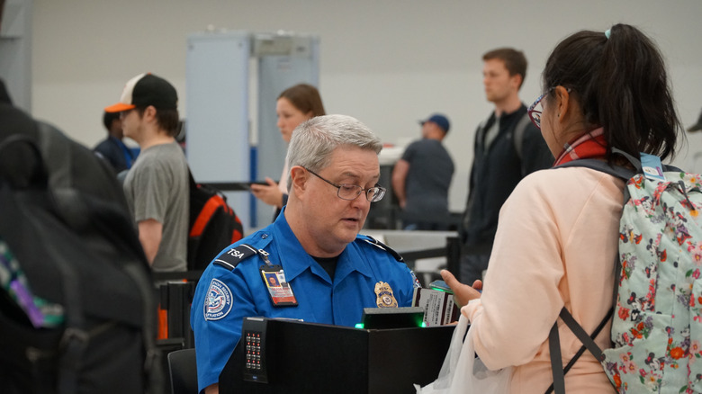 TSA airport checkpoint