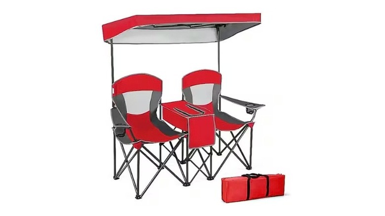 Costway Red Steel Camping Chair