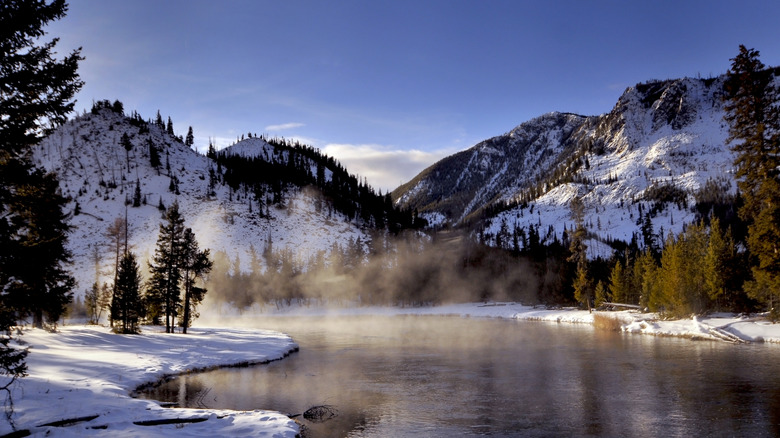 Yellowstone National Park in winter