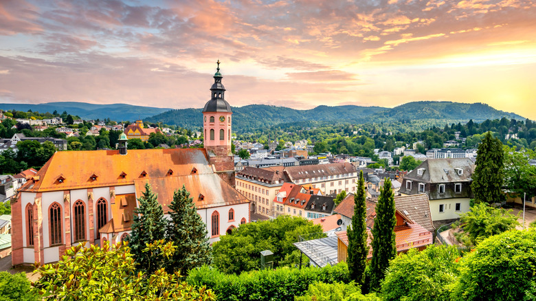 Baden-Baden old town center, Germany