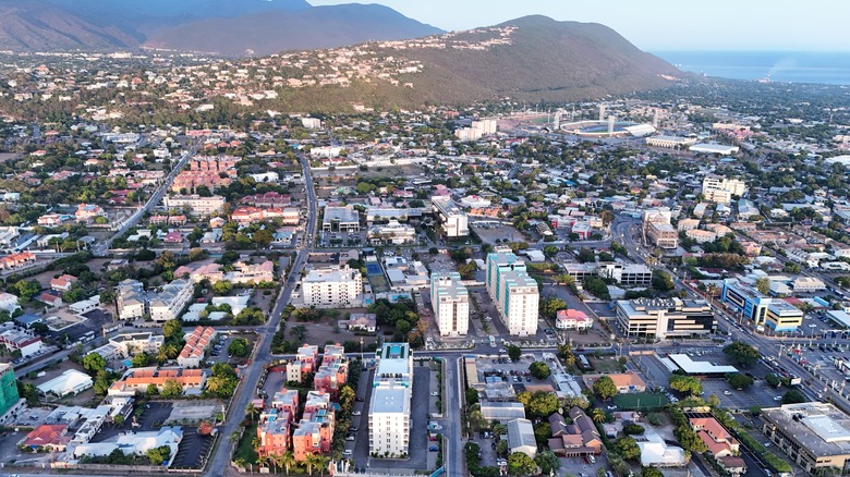 Aerial shot of Kingston